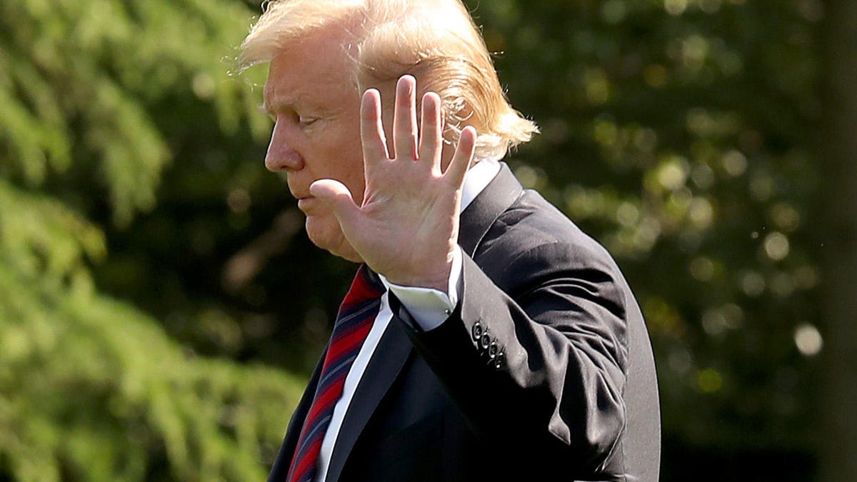 President Trump Departs White House For New York City