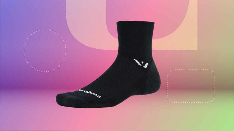 Swiftwick Pursuit Four Sock in Black