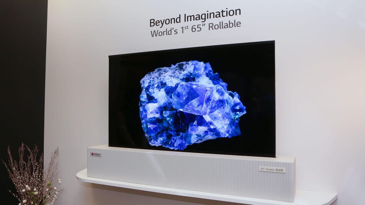 LG Display 65 inch Rollable OLED TV