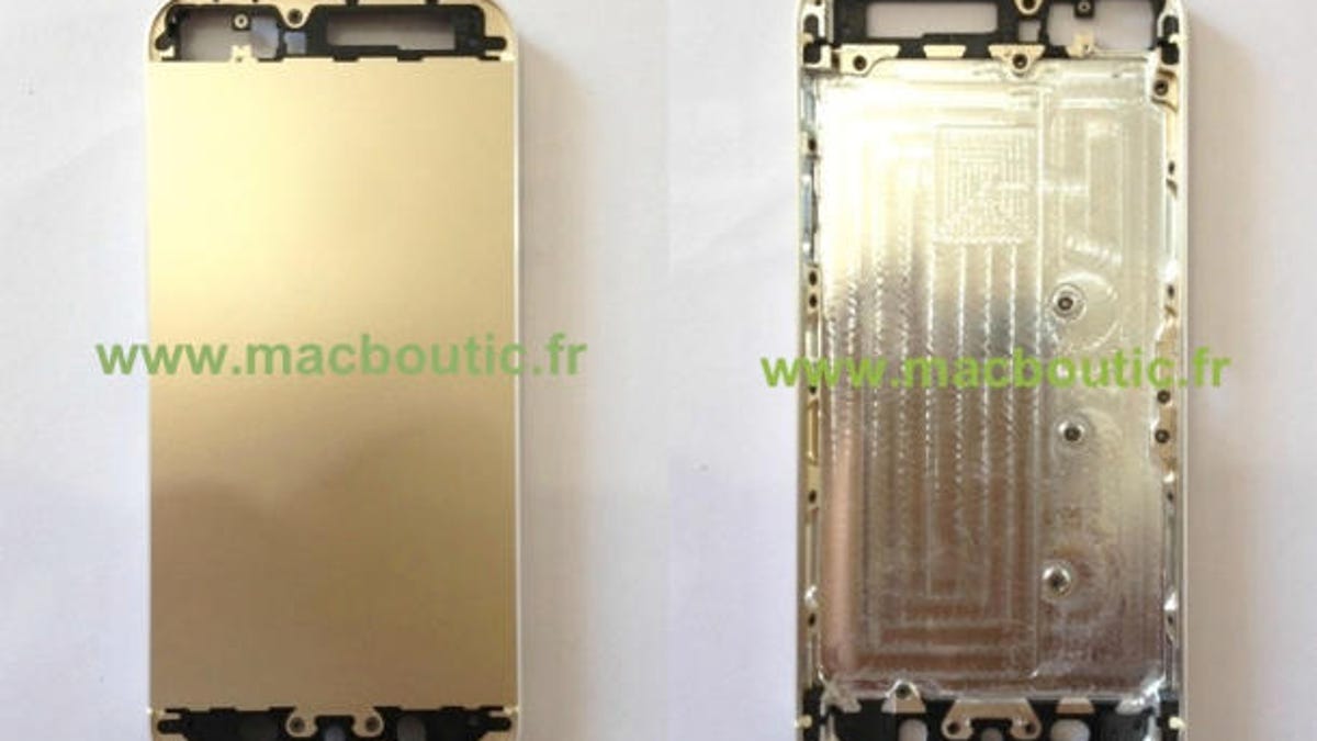Purported image of 'champagne gold' iPhone 5S.