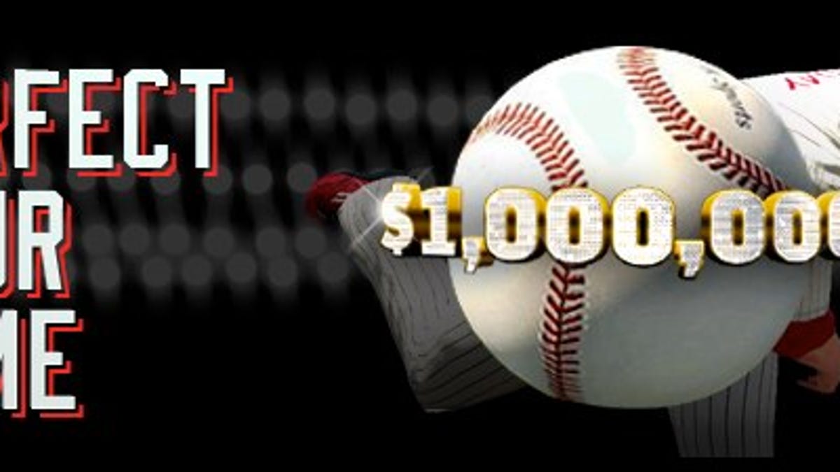 Pitch a perfect game in MLB 2K11, win $1 million.