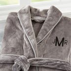 monogrammed robe