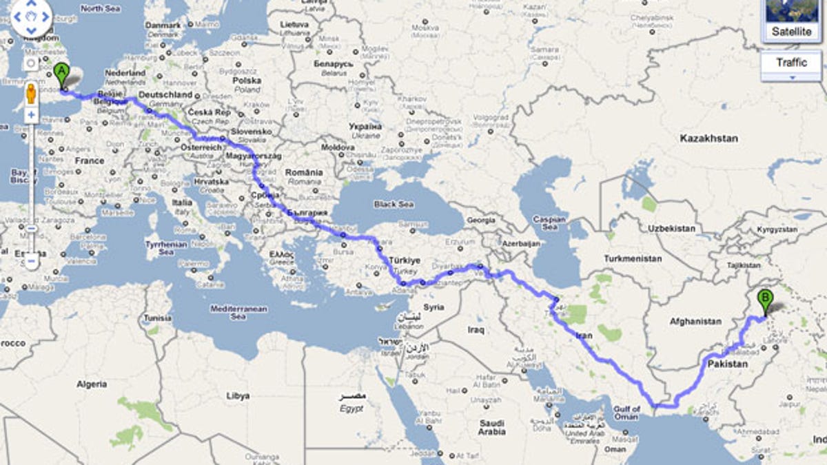 Driving directions link the English village where I live to the compound where Osama bin Laden was killed.