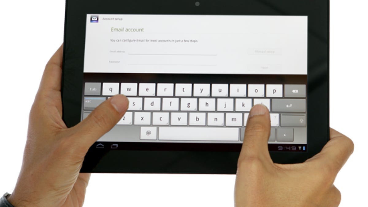 Sony's Tablet S is waiting in line for some Ice Cream Sandwich.