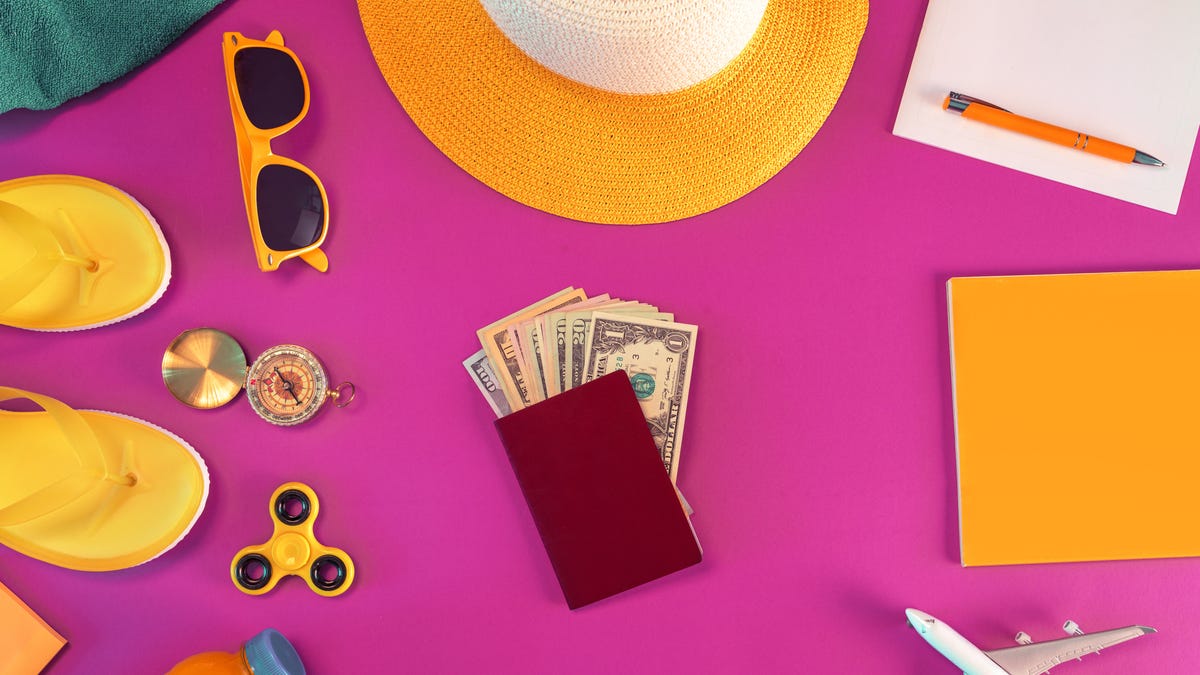 Beach accessories and wallet