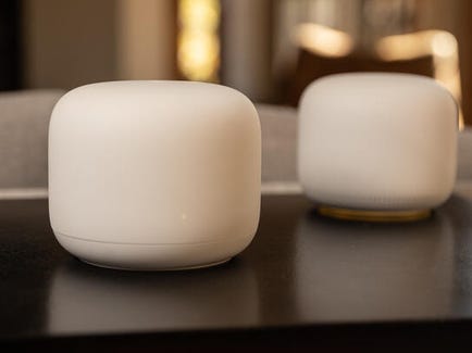 two google nest wifi routers