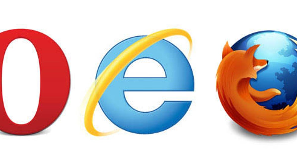 Five browser logos