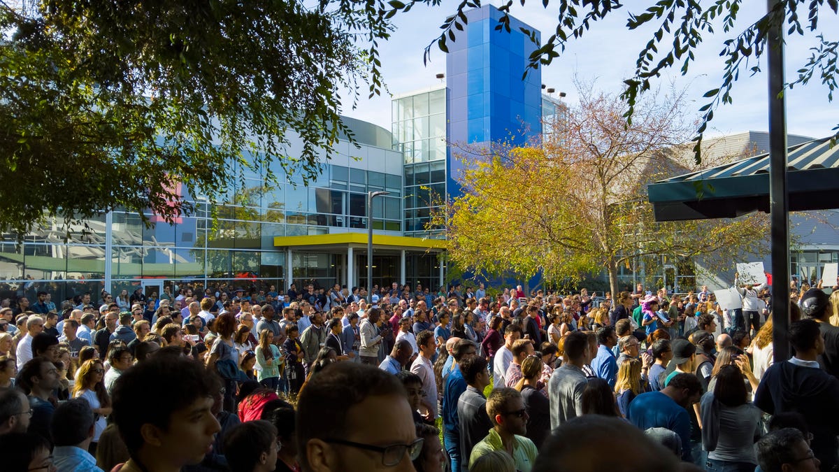 Protest at Google offices