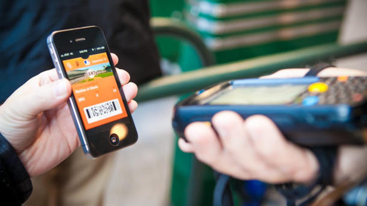 Passbook up at bat at the ballpark.
