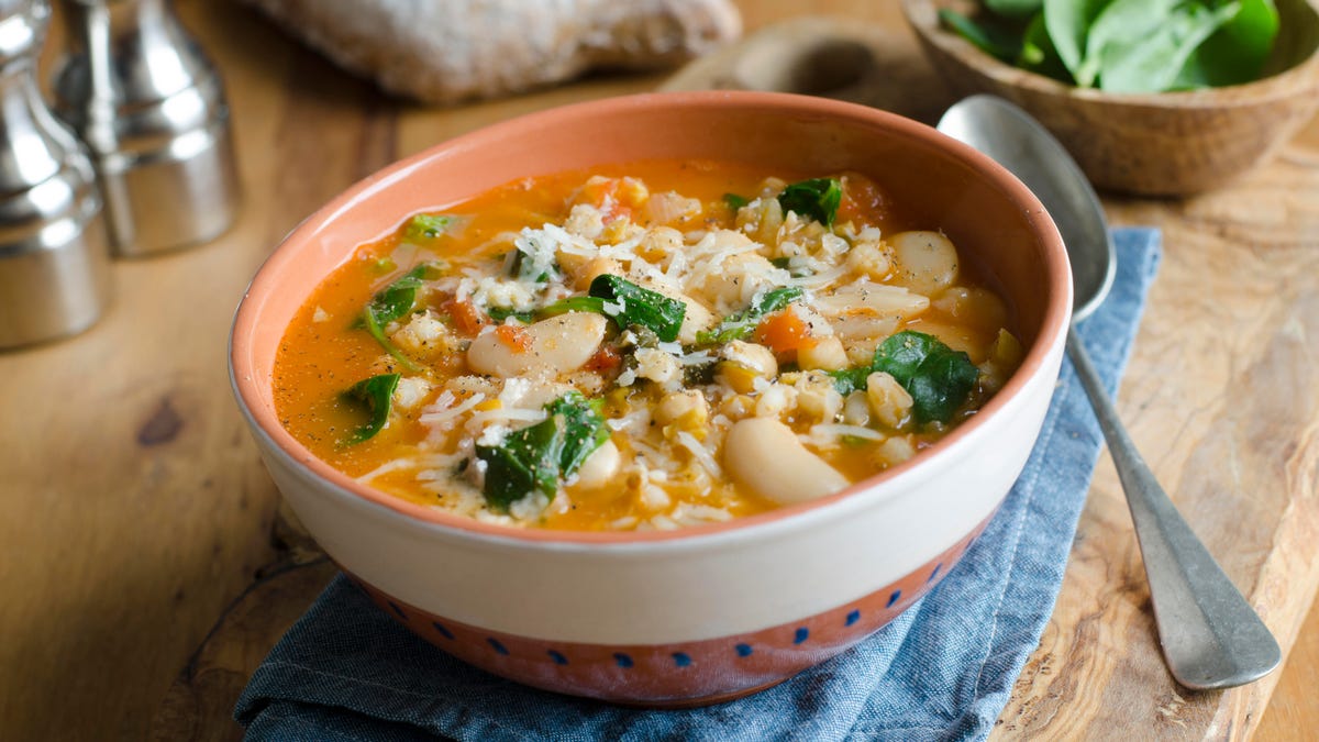 A bowl of butter bean soap