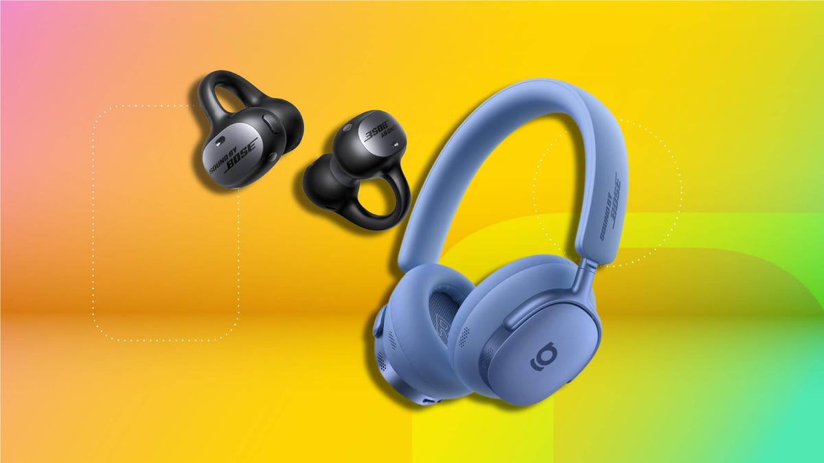Baseus earphones and headphones on a bright background.