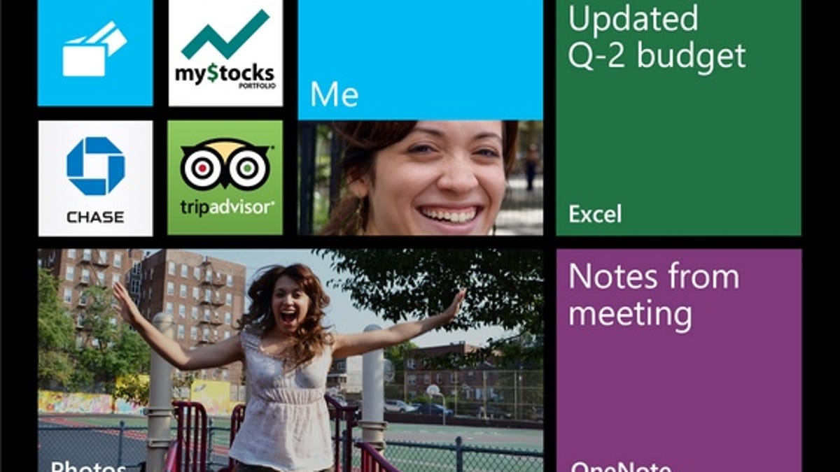 WP8 phablet interface