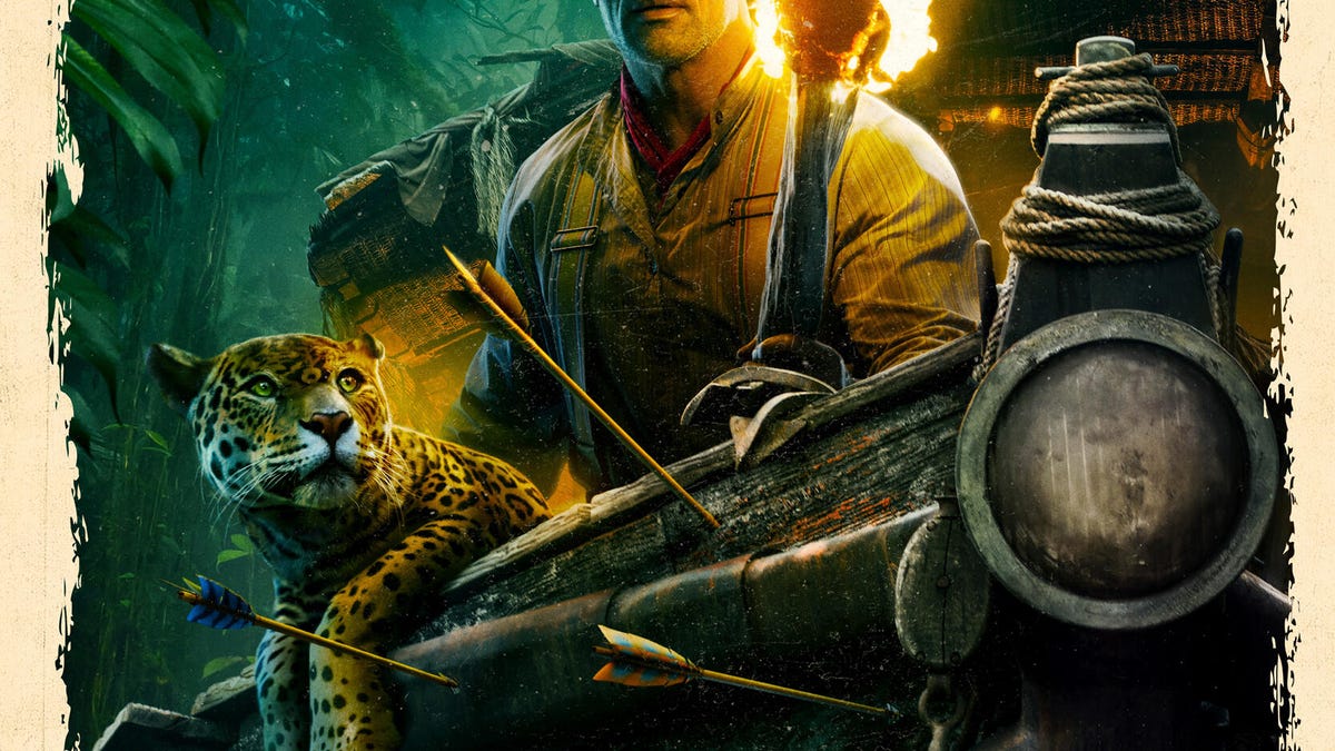 Disney Jungle Cruise The Rock poster