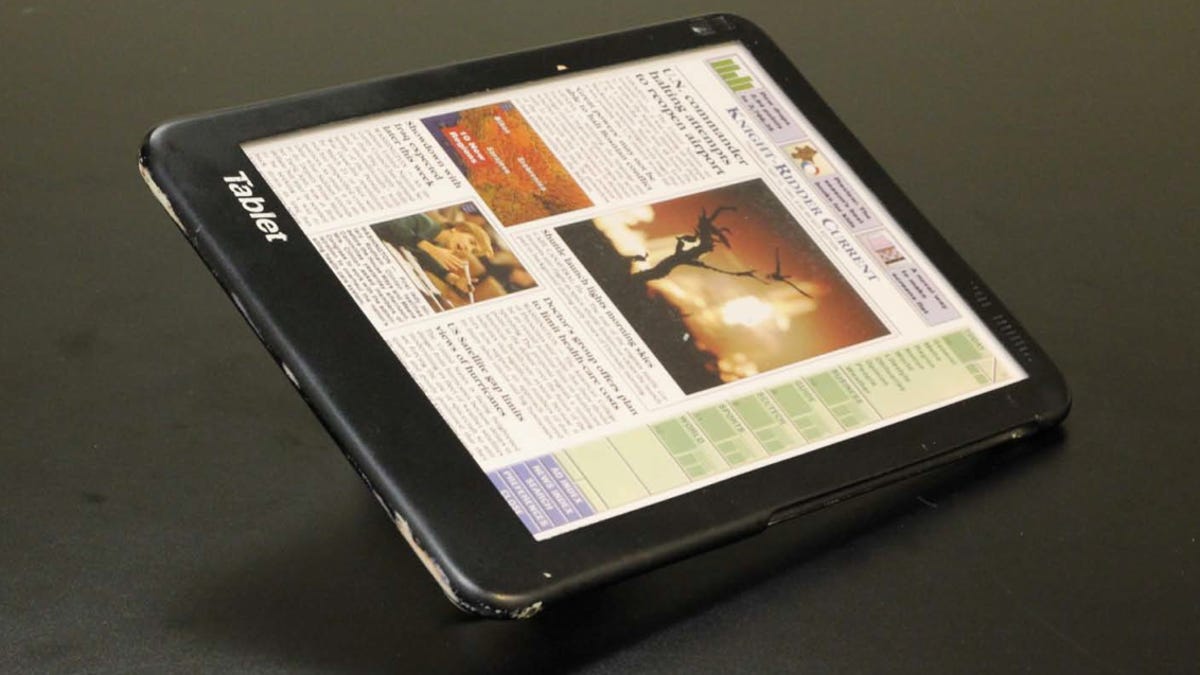 The Fidler tablet, a prototype device Samsung is pointing to as pre-dating the iPad.