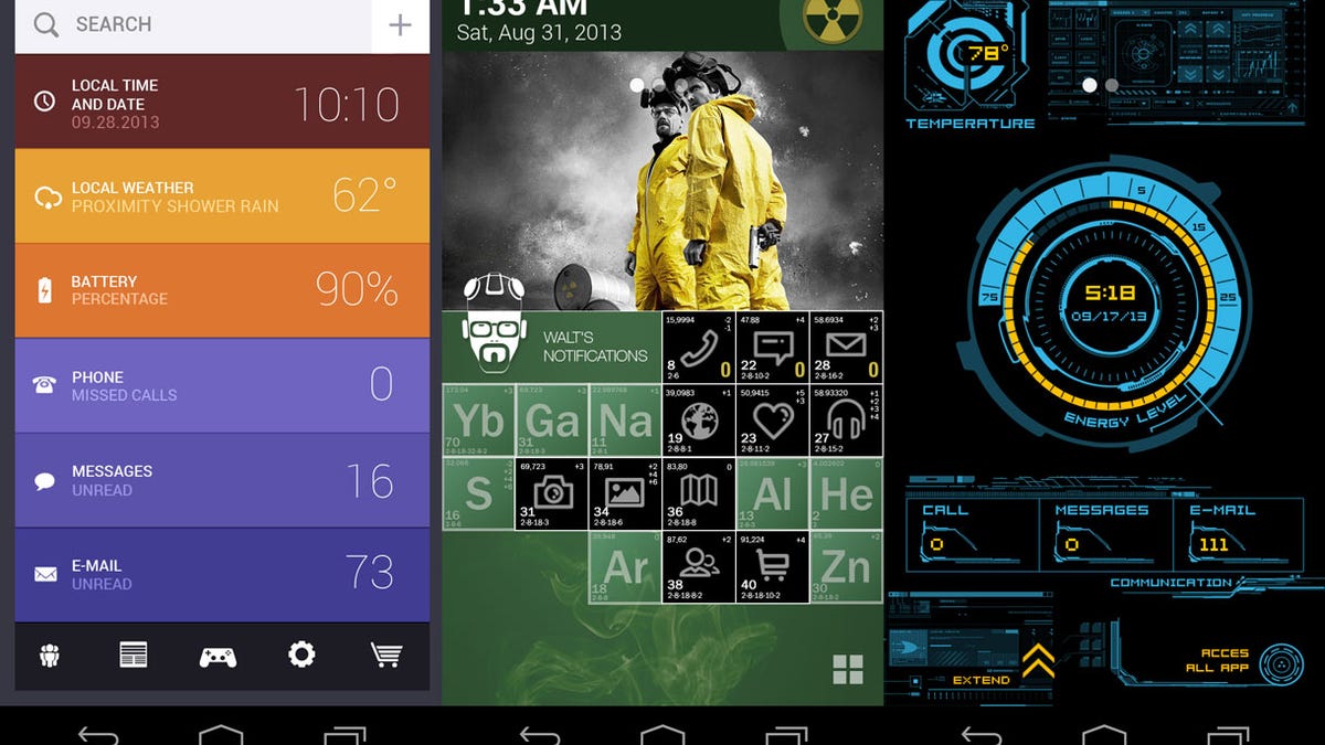 Some of the themes available for download on Themer.
