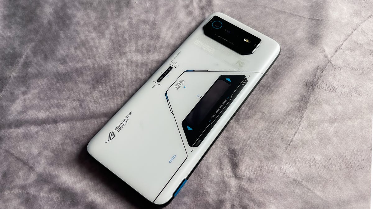 The rear of the Asus ROG Phone 6 Pro