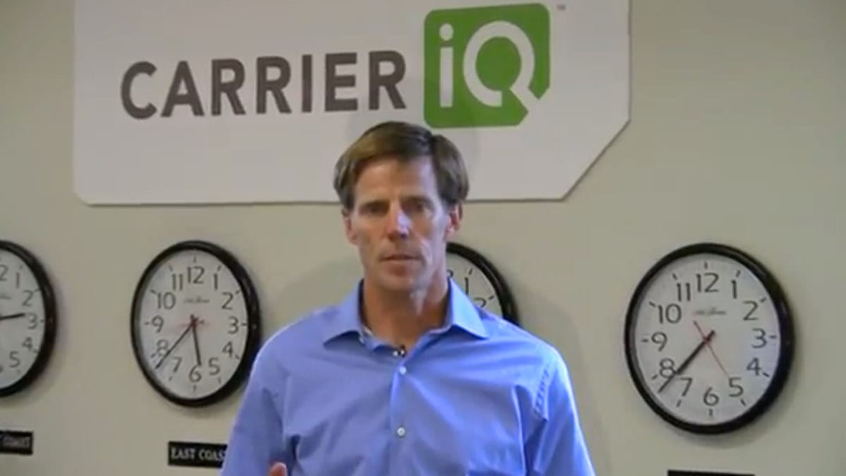 Larry Lenhart, CEO of Carrier IQ, talks about the software in this promotional video. The company is facing lawsuits and potential regulatory probes over its mobile diagnostic software that critics say violates user privacy.