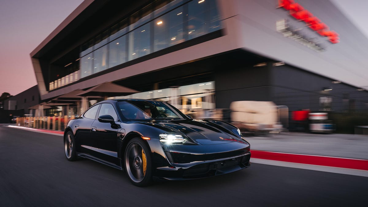 Taycan Turbo at the Porsche Experience Center