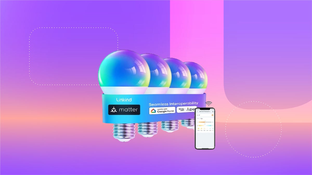 four pack of Linkind smart light bulbs