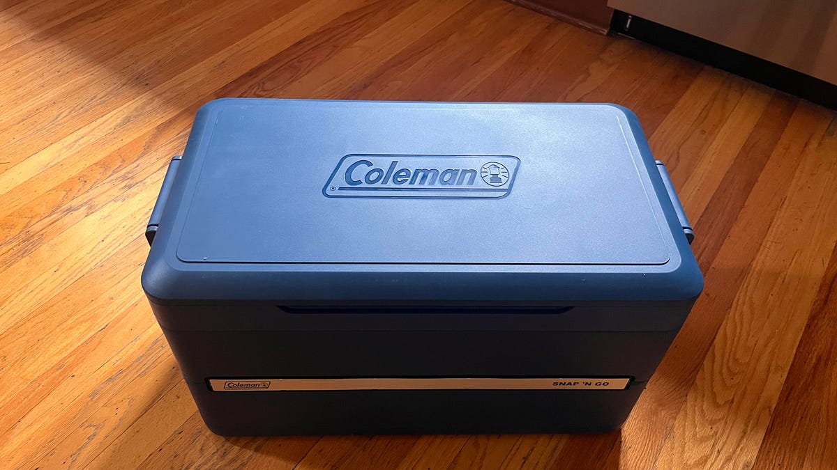 Blue Coleman cooler floor