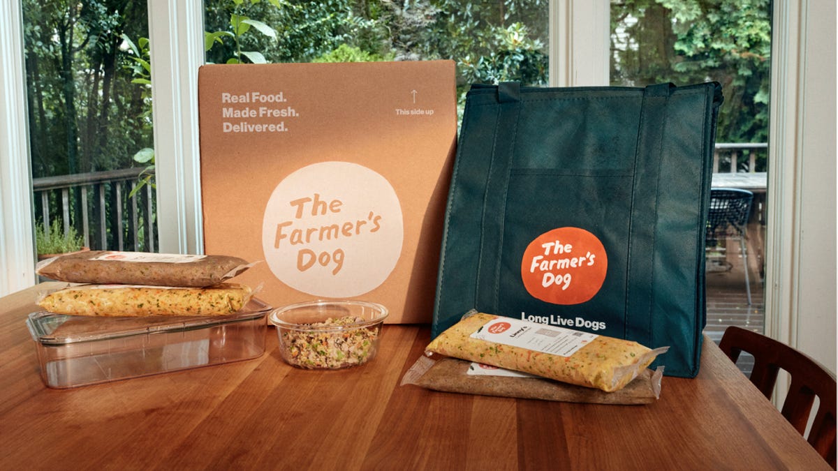 The Farmer's Dog products on a table