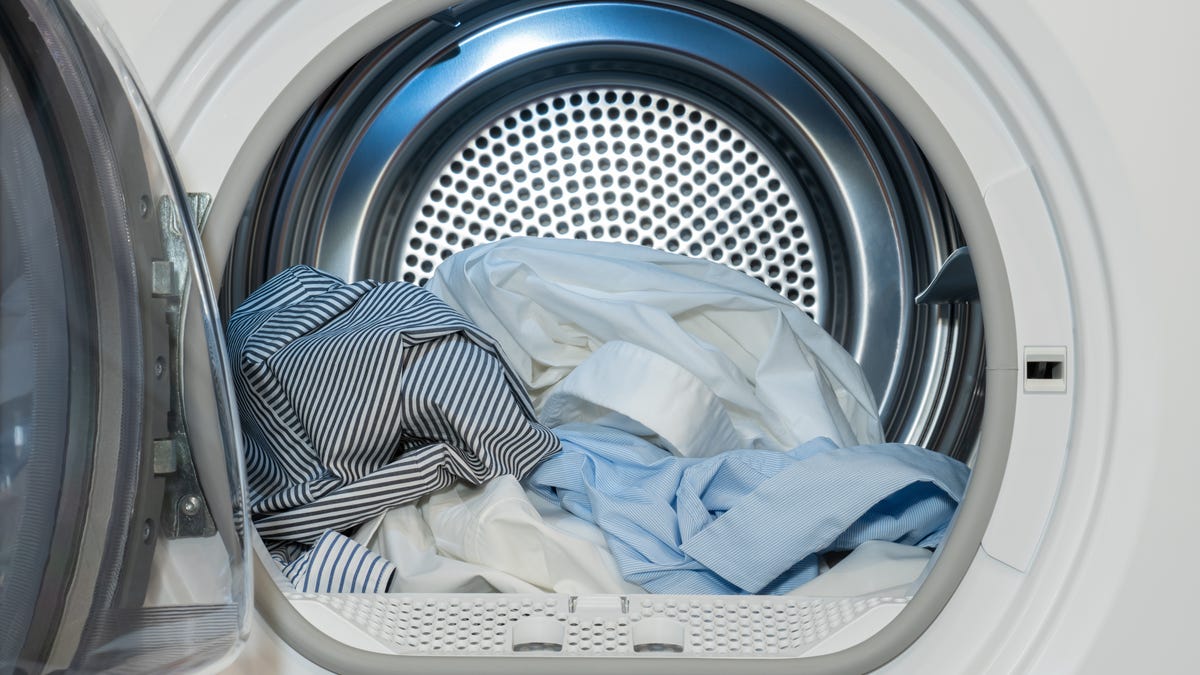 clothes in dryer