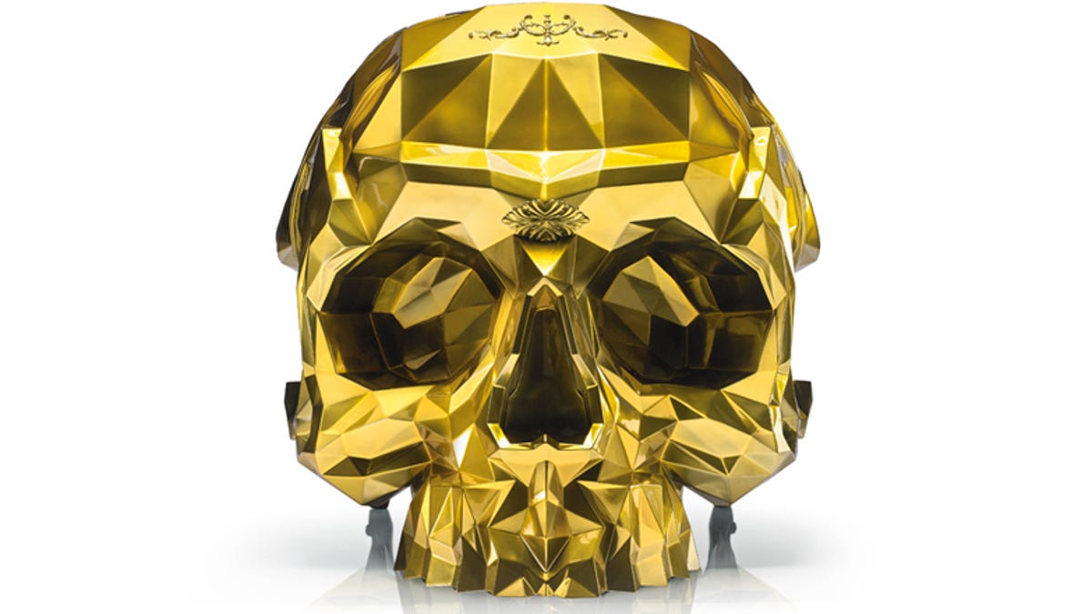 Gold skull chair