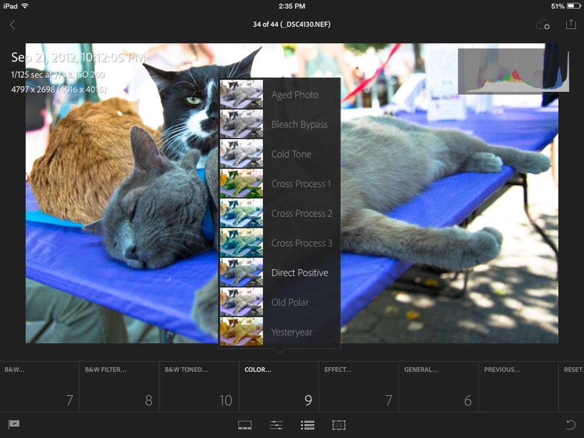 Lightroom mobile color presets