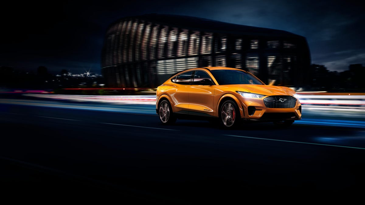 2021 Ford Mustang Mach-E GT in Cyber Orange