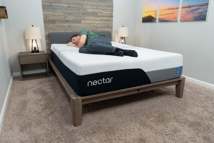 Side sleeping on the Nectar Luxe