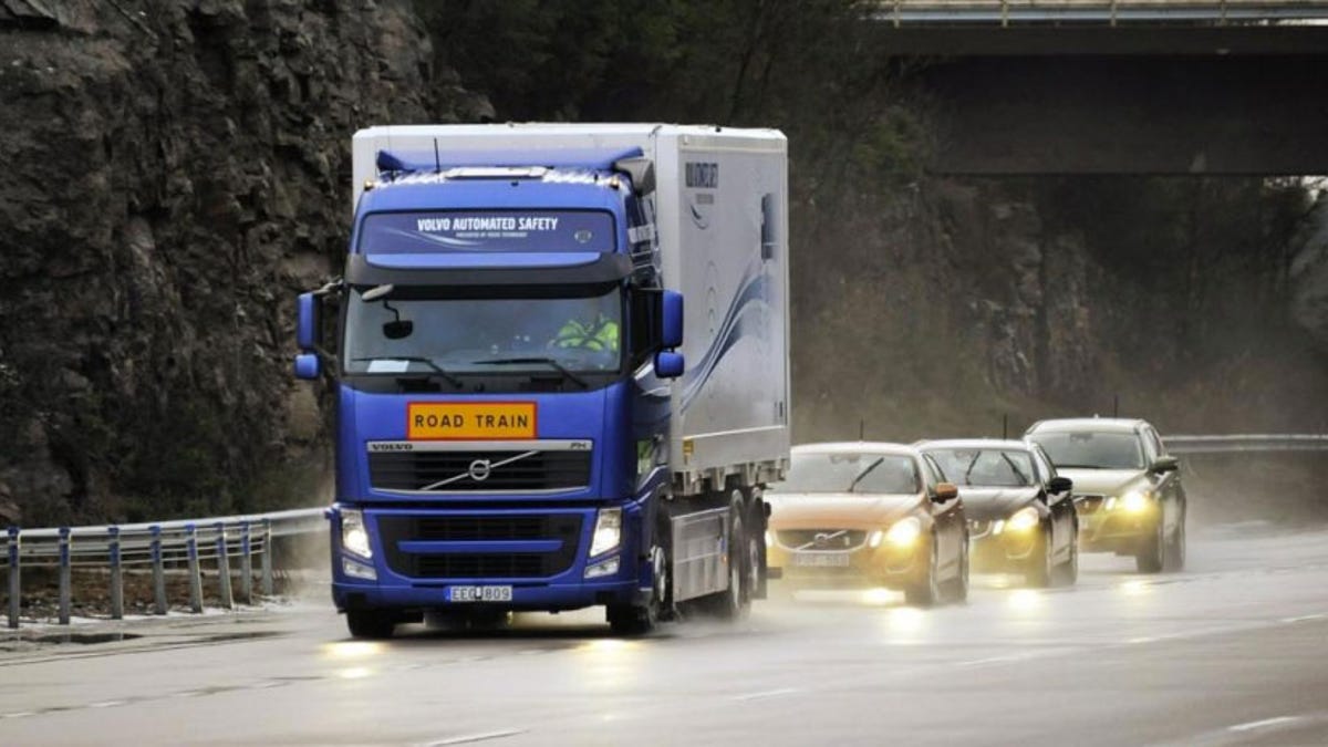 The Sartre project in Sweden tested platooning in which three computer-controlled cars linked up to a truck under the control of a human driver.