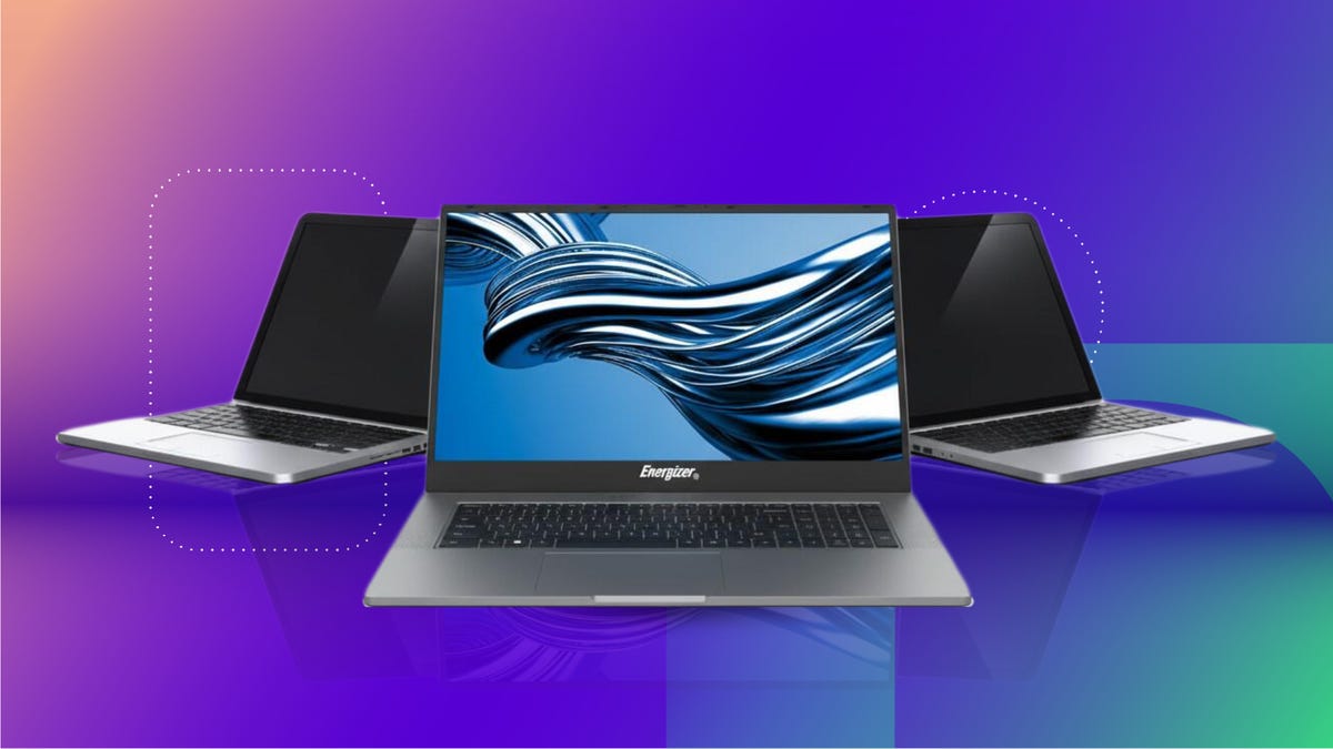 Three laptops in a semicircle