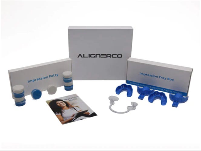 A screen shot of Alignerco's aligners