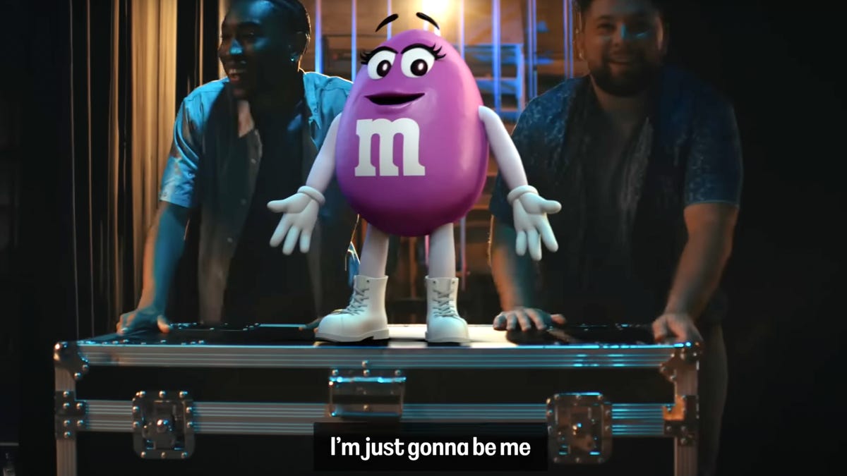 Purple M&M