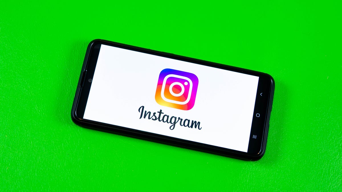 Instagram app logo on a phone screen
