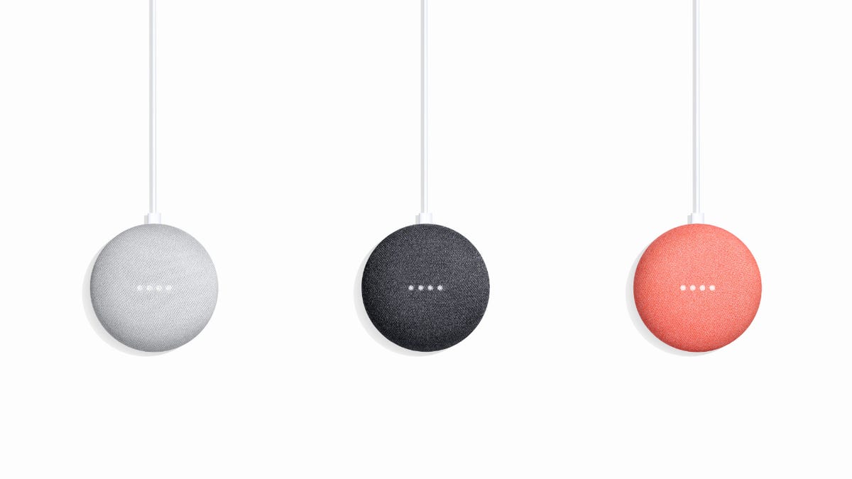 google-home-mini-chalk-charcoal-coral