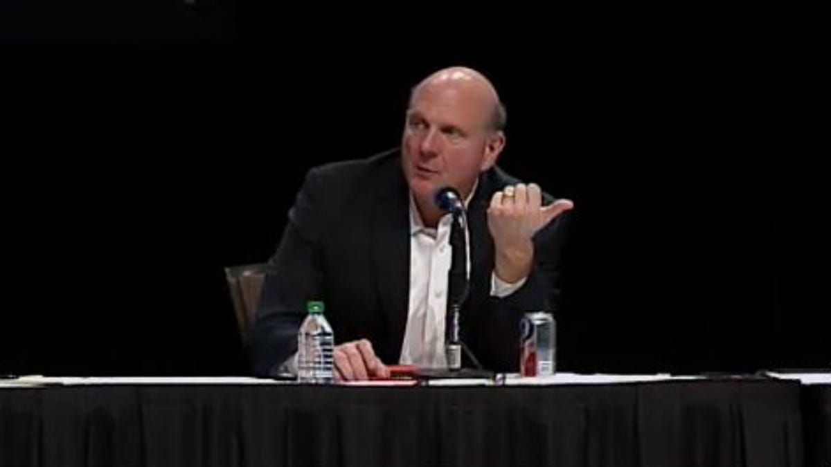 Steve Ballmer at Microsoft annual meeting 2012