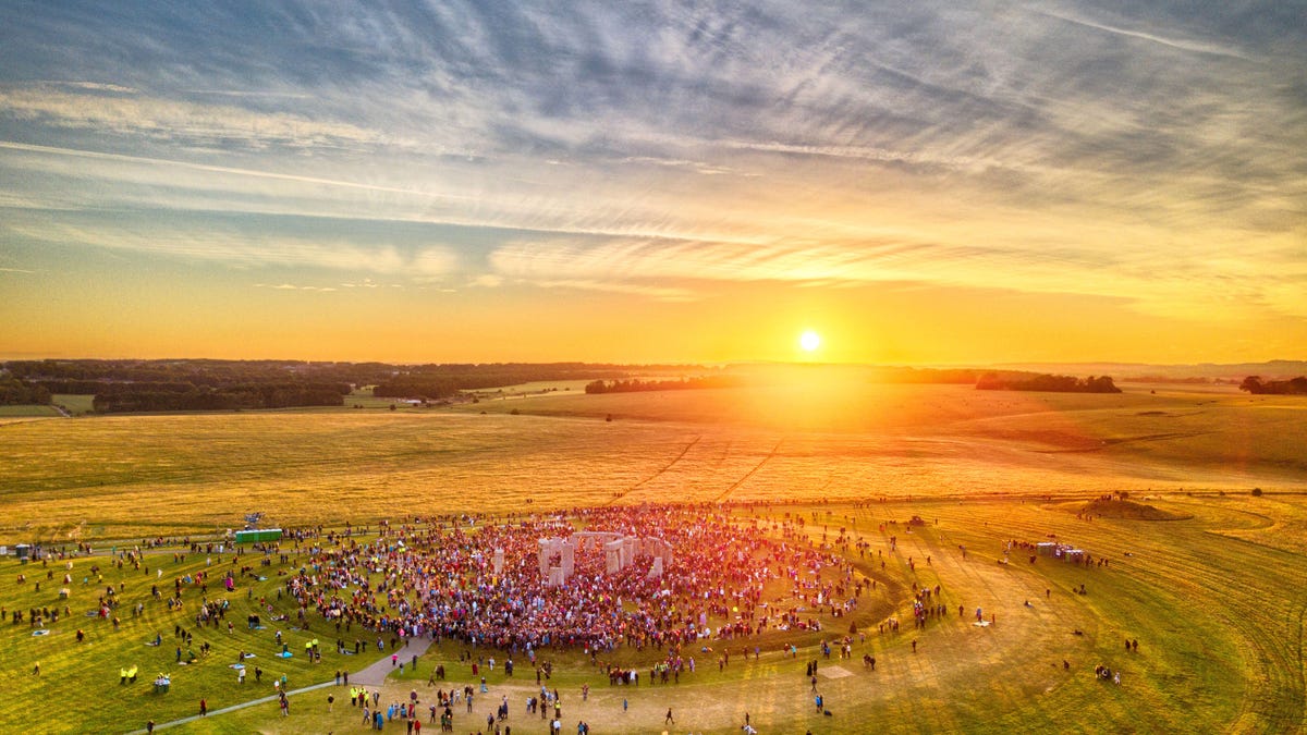 Summer solstice over Stonehenge