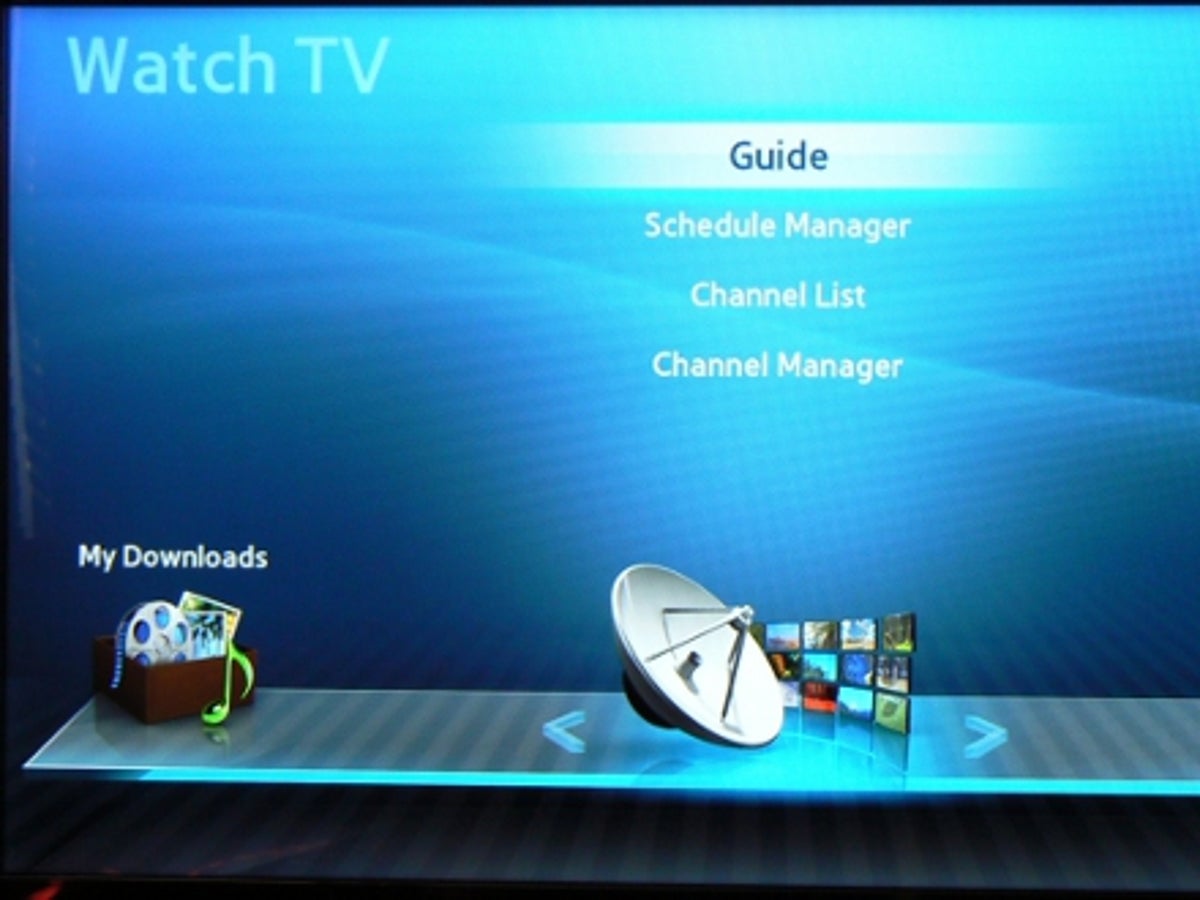 Samsung UE32D5000 menu