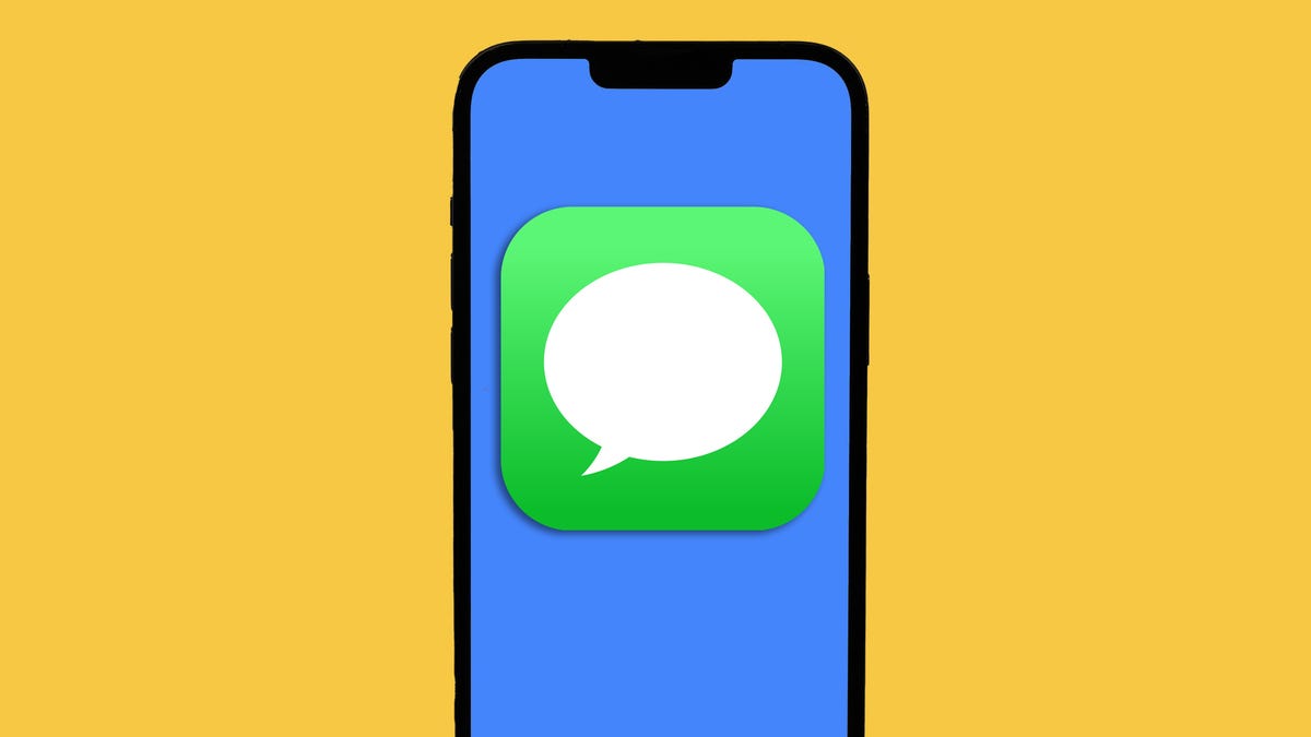 iMessage logo on iPhone