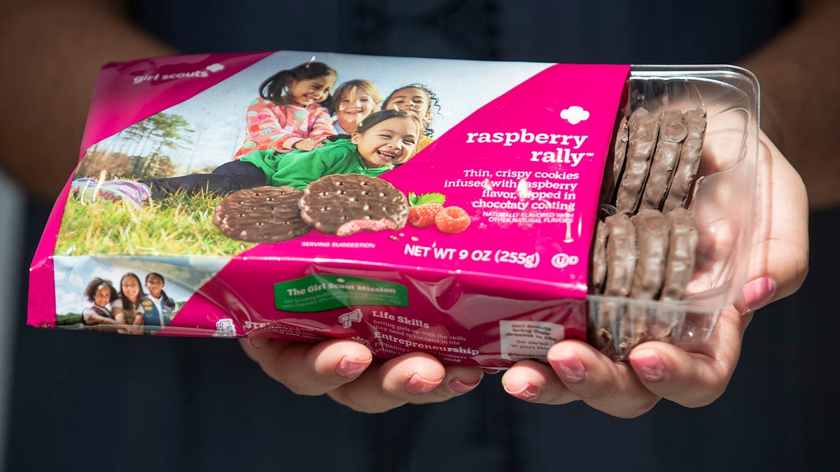 Raspberry Rally Girl Scout cookies