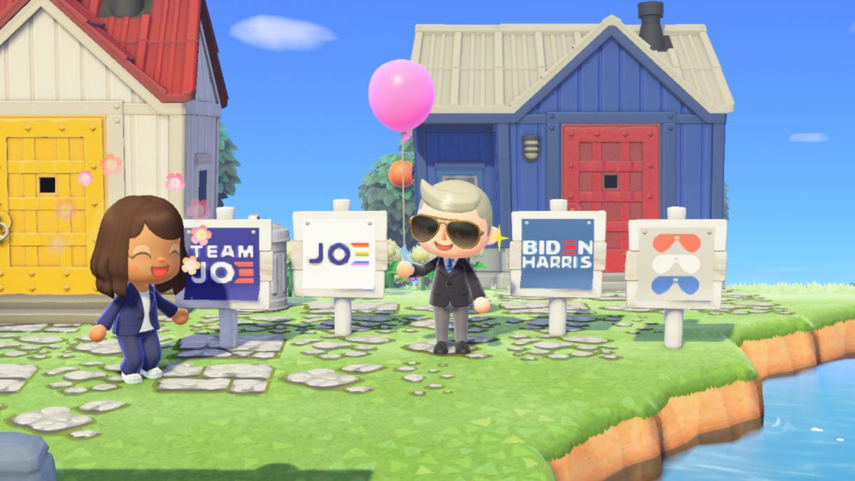 Biden Harris Animal Crossing