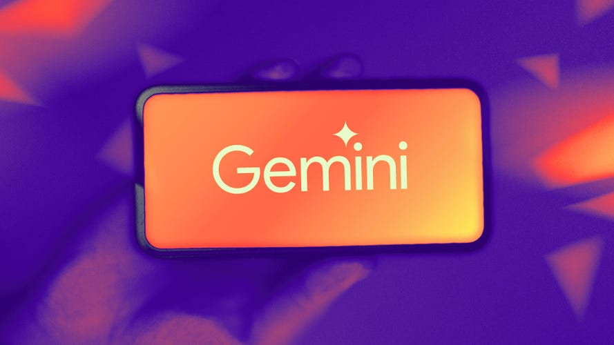 Google Gemini Logo on a phone screen