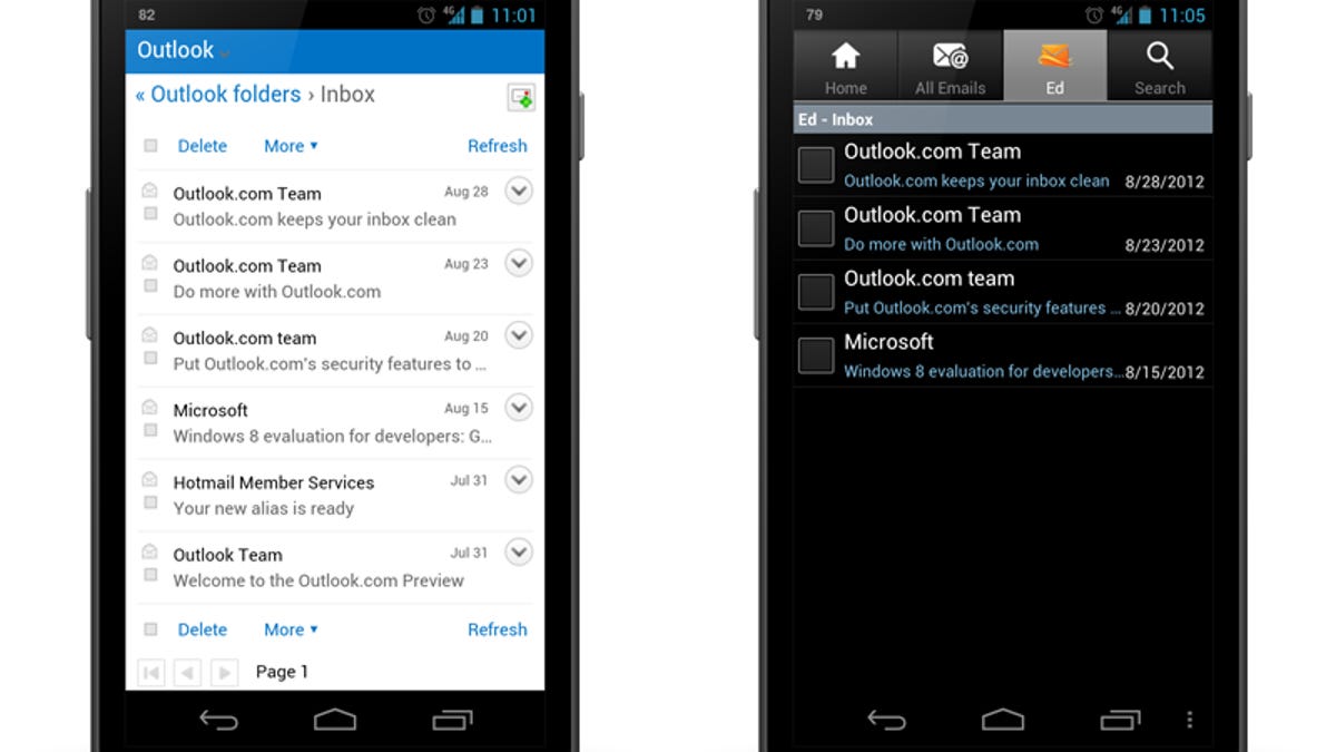 Outlook.com on Android
