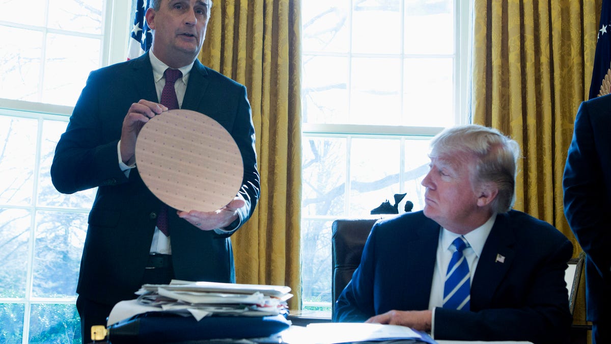 President Trump Meets With Intel CEO Brian Krzanich