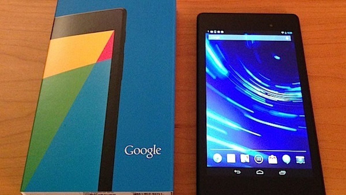 Google Nexus 7. Google may bring out an 8.9 inch tablet later this year.