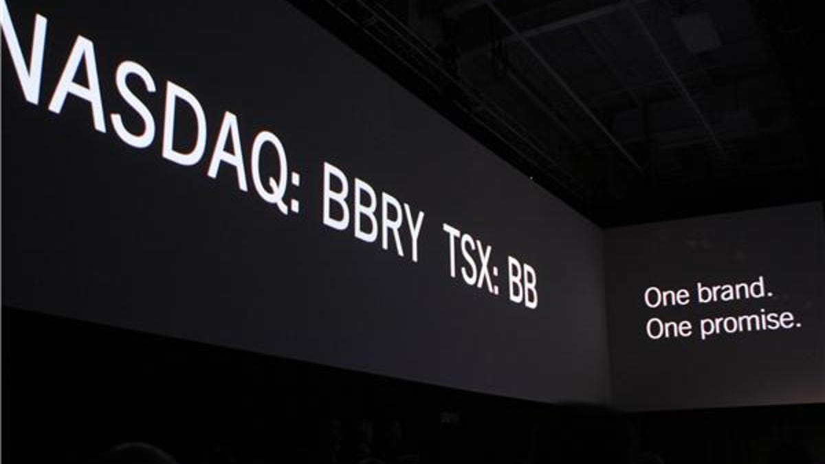 The new ticker symbols for BlackBerry.