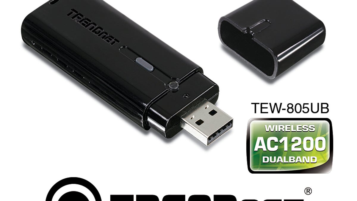 Trendnet's first USB 3.0 802.11ac adapter, the TEW-802USB.