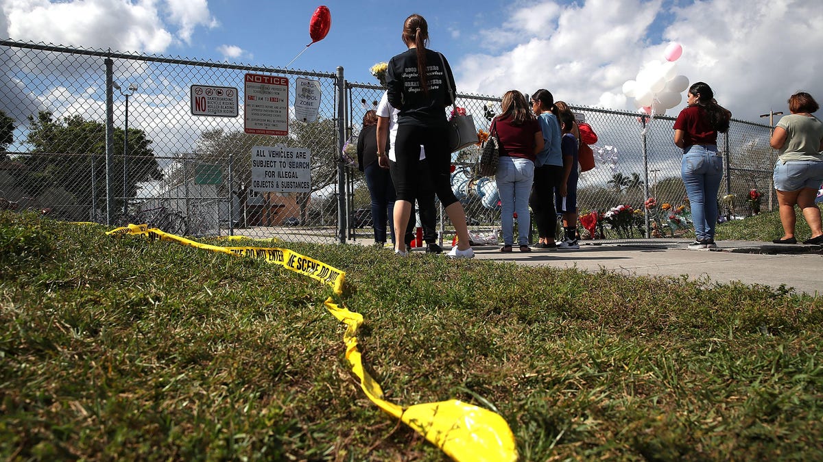 Florida Town Of Parkland In Mourning, After Shooting At Marjory Stoneman Douglas High School Kills 17