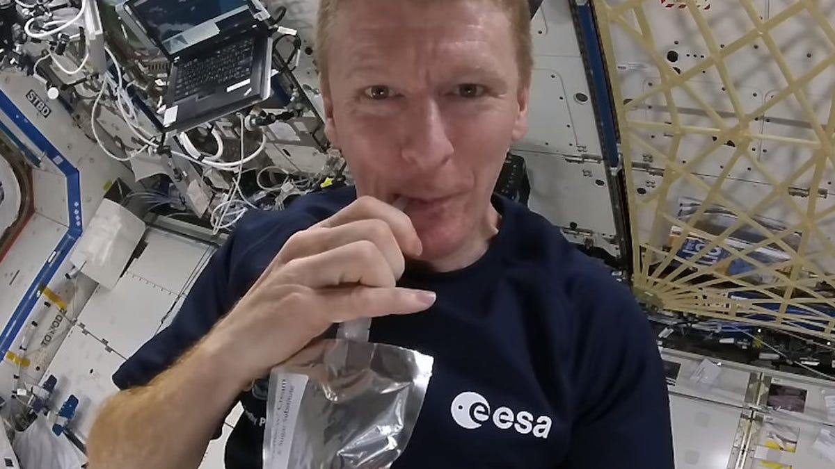 Tim Peake and coffee